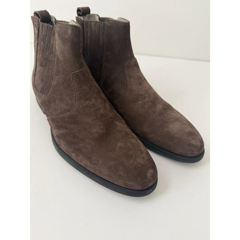 Kiton Suede Brown Chelsea Boots  - Made In Italy - 8UK (8.5-9US)